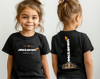 Toddler Kids Custom Mclaren Formula One F1 Two Sided Tshirt Tee Jumper