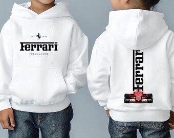 Toddler Kids Custom Ferrari Formula One F1 Two Sided Tshirt Tee Jumper