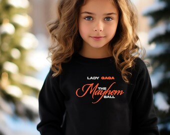 Toddler Kids Custom Lady Gaga Mayhem Ball Australian Tour One Sided Tshirt Tee Jumper