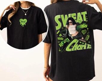 Adult Unisex Charlie XCX Brat Two Sided Tshirt Tee Jumper