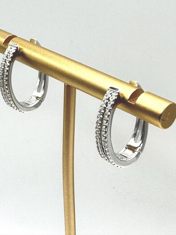 Orecchini a cerchio da donna, ipoallergenici, leggeri, in oro 14