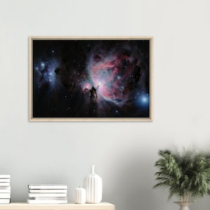 The Orion Nebula Framed Canvas Print