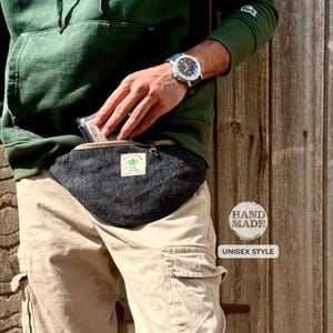 Handmade Hemp Fanny Pack: Eco-Friendly Crossbody Waist Bag