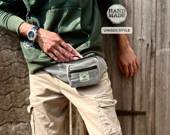Handgemachte Himalaya Hanf Bauchtasche: Umweltfreundliche Boho-Gürteltasche