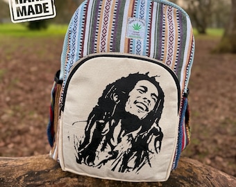 Bob Marley Design Hemp Rucksack - Etsy