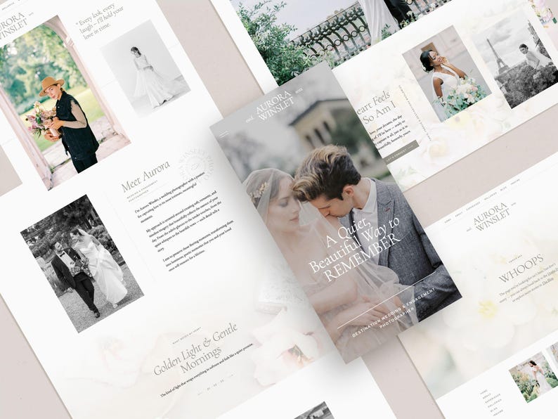 Elegant Showit Website Template: Photography & Wedding Planner Portfolio image 3