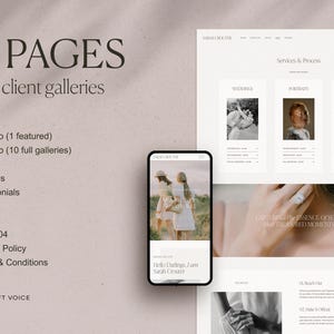 Photographer Squarespace Template: Portfolio Website Design (21 Pages) image 3