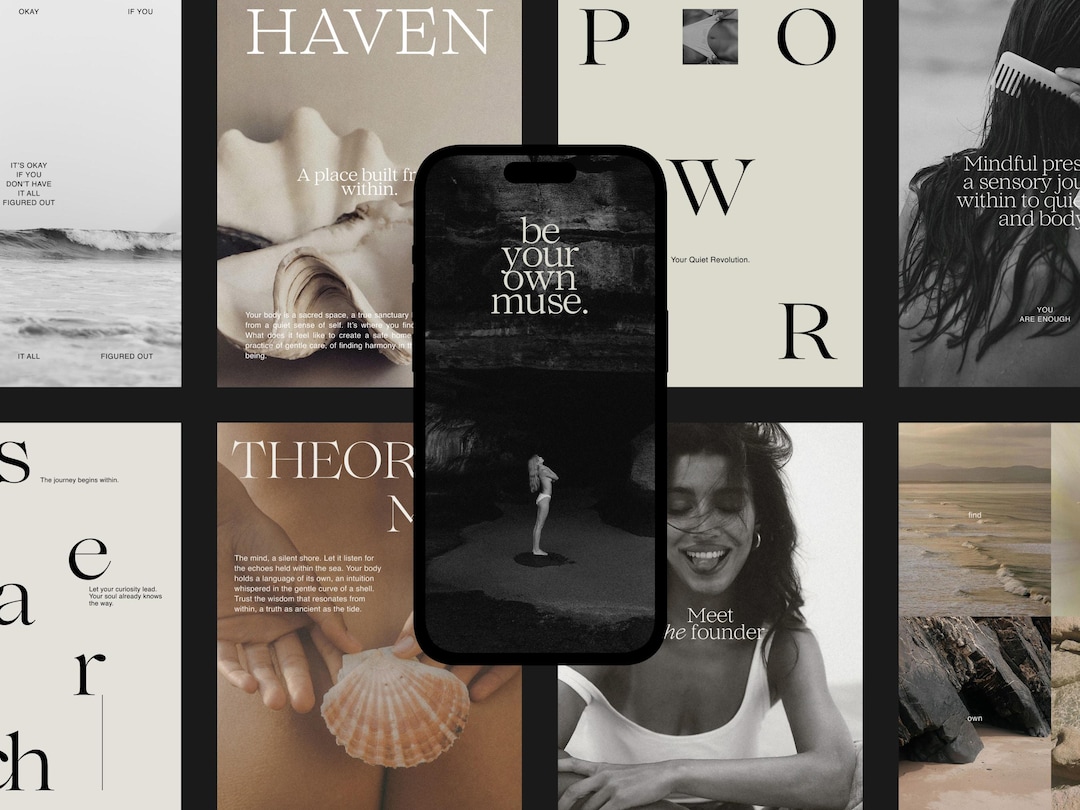 Wellness & Yoga Coach Instagram Templates: Editable Canva Social Media ...