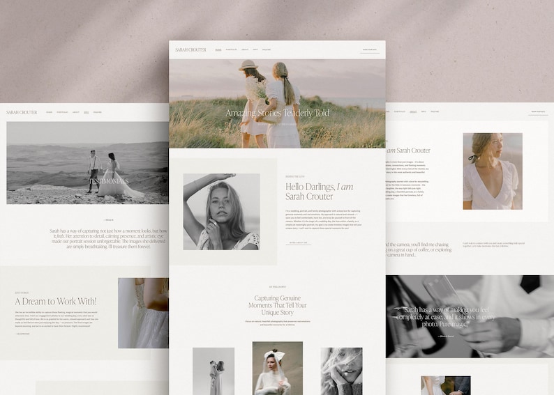 Photographer Squarespace Template: Portfolio Website Design (21 Pages) image 8