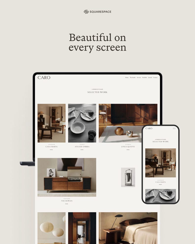Interior Designer Squarespace Template, Architecture & Creative Studio ...