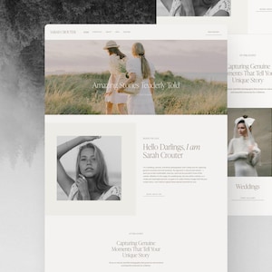 Fotograf Squarespace Template: Portfolio Website Design (21 Seiten)
