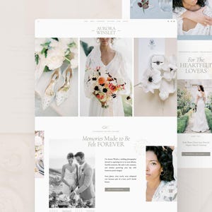 Elegant Showit Website Template: Photography & Wedding Planner Portfolio image 1