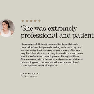 Professional Custom Website Design: 7-Day Showit or Squarespace Template Launch for Photographers image 5