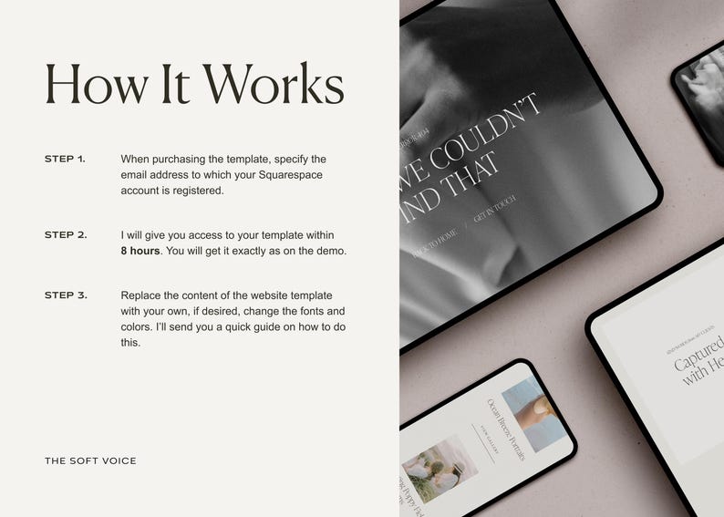 Photographer Squarespace Template: Portfolio Website Design (21 Pages) image 9