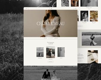 Cinematic Photography Portfolio Showit Template: Elegant Web Design for Visual Storytellers