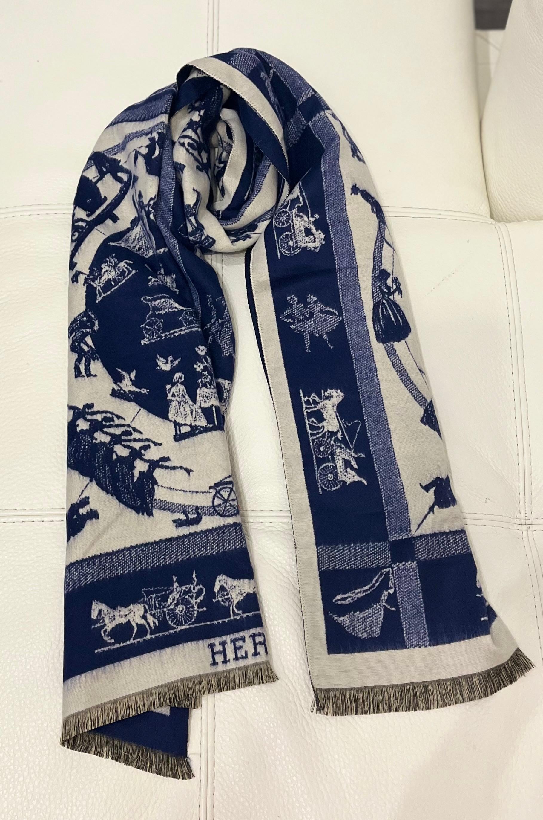 HERMES 25S SCARF 180 IN CASHMERE 989876 main image 0