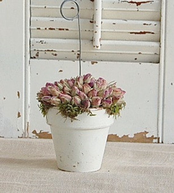Items similar to Photo Holder Dried Roses Cottage on Etsy