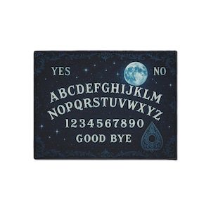 Spirit Board Floor Mat, Occult Mat, Halloween Rug, Witchy Home Decor, Gothic Welcome Mat, Ouija Board Area Rug