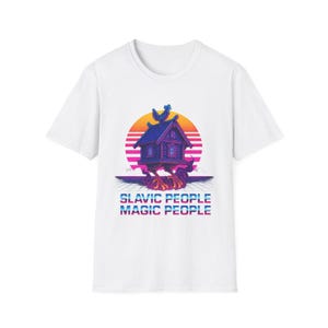 Slavic Magic T-Shirt, Ethnic Folklore Tee, Unisex Softstyle Shirt, Pagan Mystic Top, Witchcraft Clothing