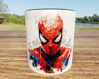 Spiderman Mug | Custom Name & Colors | Personalized Marvel Gift | Superhero Coffee Mug | Custom Mug for Comic Lovers