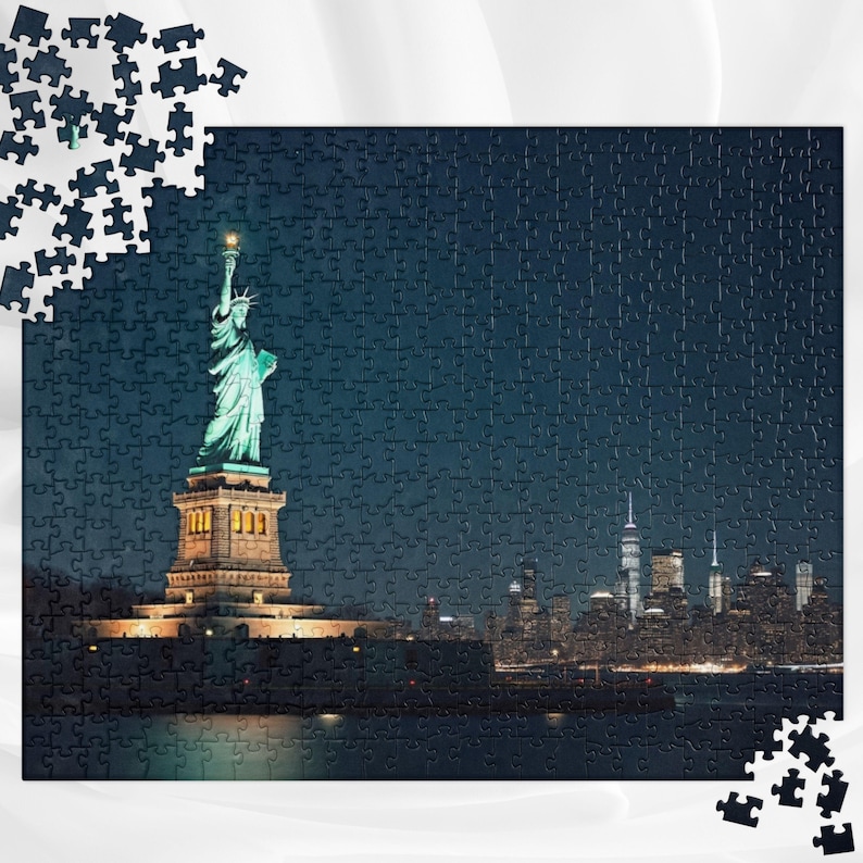 New York City Puzzle / Statue of Liberty Jigsaw / 252 & 520 Piece ...