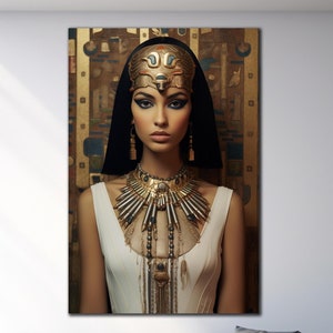 Cleopatra Wall Decor, Cleopatra Tempered Glass, Egyptian Queen, Egypt Wall Decor, Large Glass Wall Art, Glass Printing, Wall Hangings
