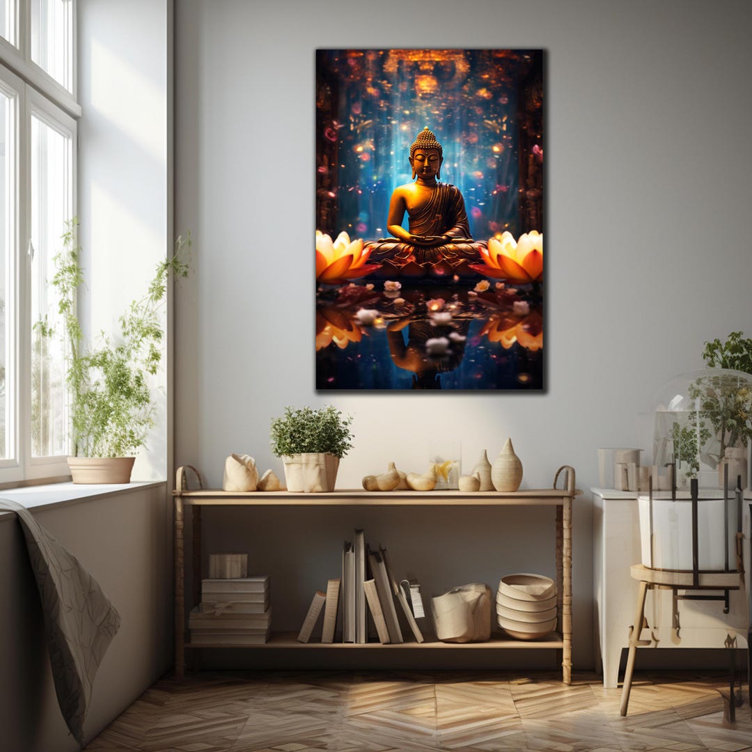 Lord Buddha Tempered Glass, Lord Buddha Glass Wall Decor, Buddha Glass ...