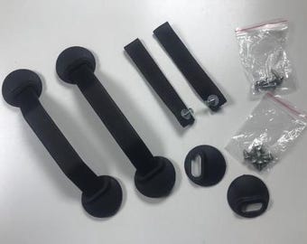 Porsche 911 964 993 RS door hardware kit Colour black 6-piece NEW