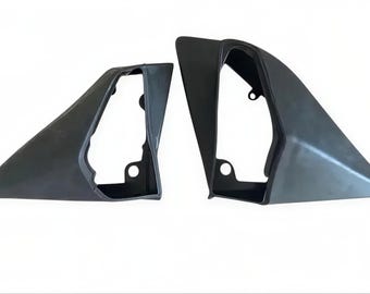 Outside Mirror Rubber Protection Cover - Set Left + Right – Fits Mercedes W124 + W201 190 – NEW