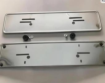 Soporte de matrícula de acero inoxidable – Compatible con Mercedes W115 W123 R107 W108 W113 W116 – NUEVO