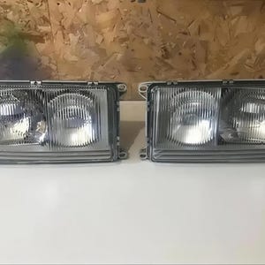 Headlights H4/H3 - Set = left + right - fits Mercedes W123 C123 S123 - European model - NEW image 1