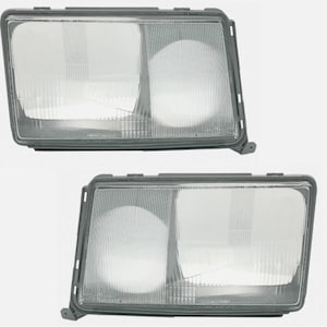 Lens Set (Left and Right) for Mercedes W124 E-Class 1984-1993 – Headlight Glass, Brand Ayfar