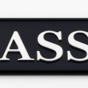 Klassieke Fender Badge voor Mercedes C-Klasse W203 E-Klasse W211 2001-2007 Zwart Chrome Embleem NIEUW