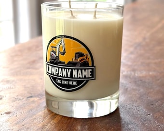 Full Color Logo on a Candle, Private Label Candle, Custom Candle, Company Gift, Realtor Closing Gift, Scented Candle, Personalized Gift