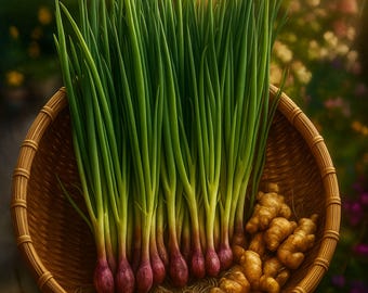 1000 Green Onion Seeds: Non-GMO Bunching Scallion, Heirloom Spring Onion