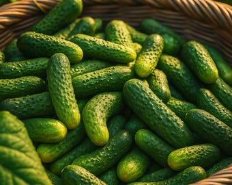 Kirby Cucumber Seeds: Crisp Pickling Variety, High Yield - 25 Seeds