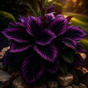 25 Purple Tip Calathea Seeds, Rare Tropical Indoor Plant, Vibrant Foliage, Easy to Grow, USA Seller, Beautiful flower, Fast Shipping