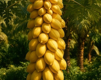 Yellow Mexican Papaya Seeds: Tropical Fruit Tree, 25 Seeds