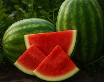Secretariat Seedless Watermelon Seeds: Grow Sweet Summer Melons, USA Grown