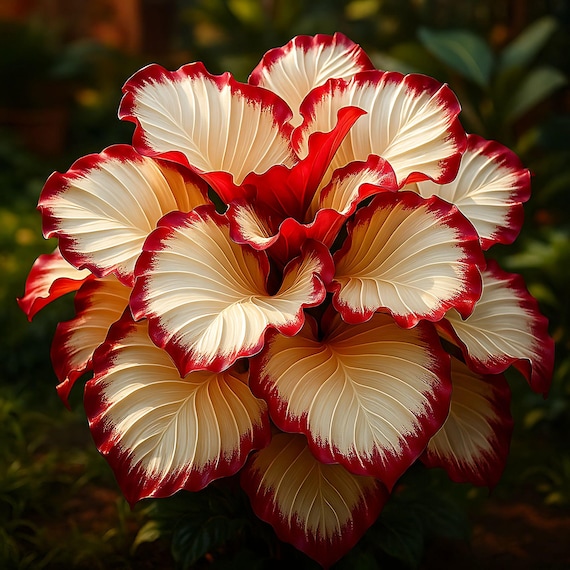 25 Crimson Burst Calathea Seeds: Rare Tropical Foliage Plant