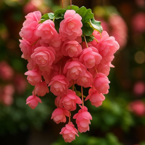 Light Pink Weeping Begonia Seeds: Elegant Hanging Basket Blooms - Etsy