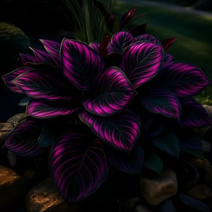 25 Purple Tip Calathea Seeds, Rare Tropical Indoor Plant, Vibrant Foliage, Easy to Grow, USA Seller, Beautiful flower, Fast Shipping