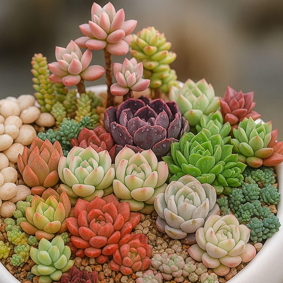 200 Rare Mixed Succulent Seeds: Easy Grow, Colorful Varieties