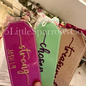 Personalized Embroidered Faith Bookmark - Book Lover Gift - Bible Bookmark - Gift For Her - Bible Journal Accessory - Faith Gift