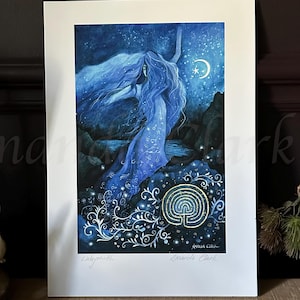 Lámina artística "Laberinto" de Amanda Clark - celestial