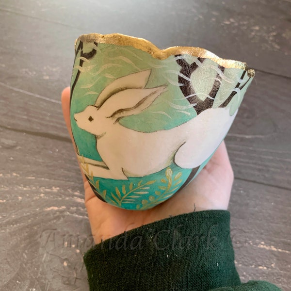 Porcelain Bowl No.48 by Amanda Clark - pinch pot, ceramic art, ceramic bowl, trinket