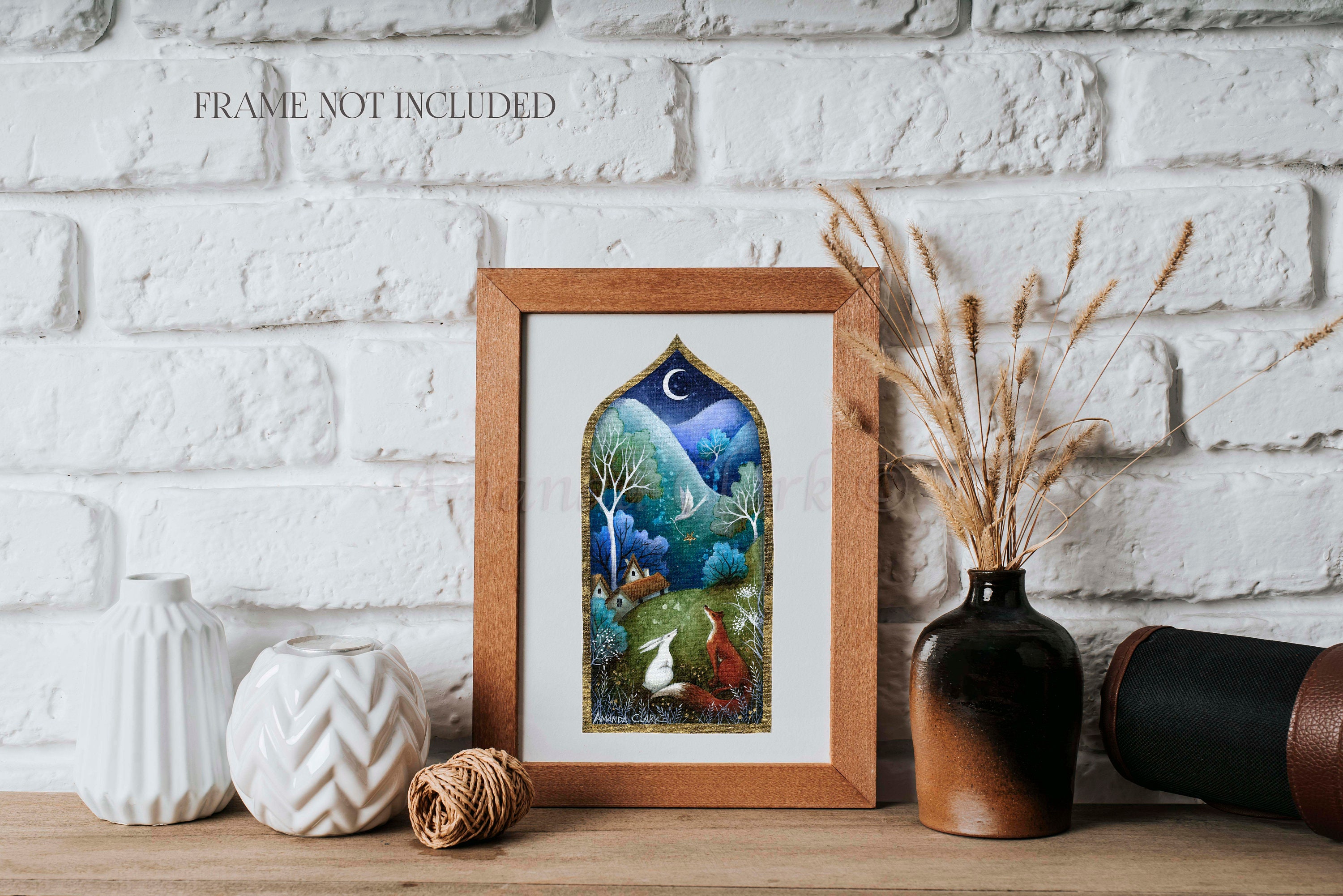 Print titled "Looking for Home" by Amanda Clark - fairytale…