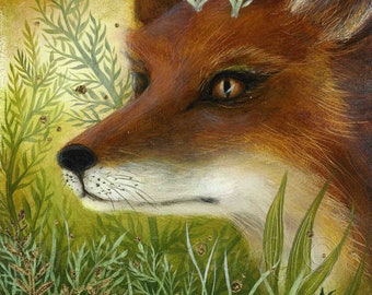 Fox Art Print "Auburn" by Amanda Clark - Autumnal, Fairy Tale