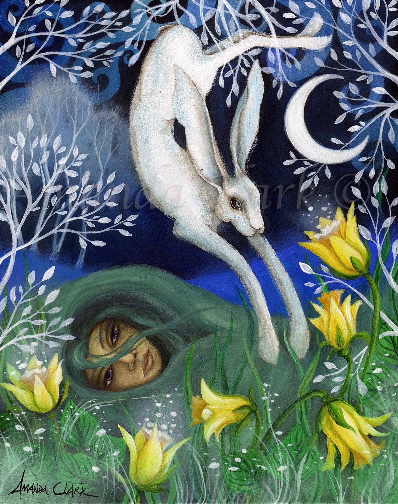 Mounted print titled ‘Ostara’ by Amanda Clark hare | Etsy
