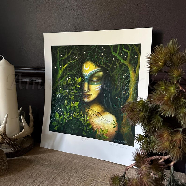 Limited Edition Giclee Print Titled "dryad" by Amanda Clark - Tribal ...